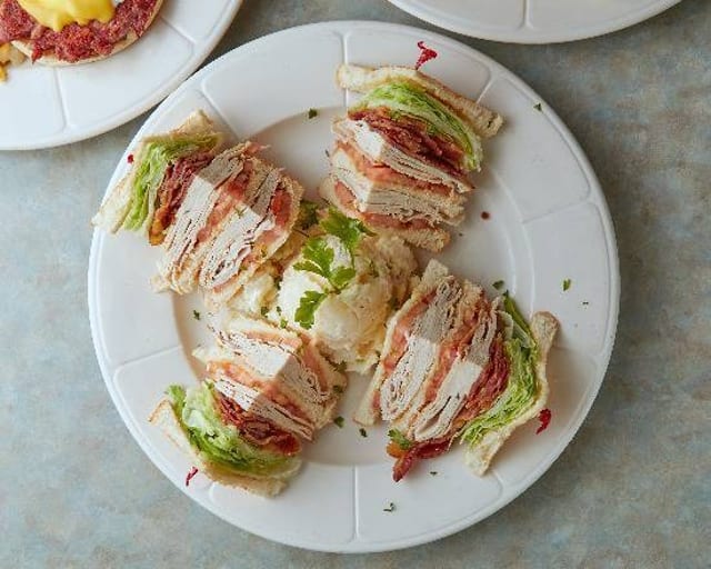 Sliced Turkey (White Meat) & Bacon.